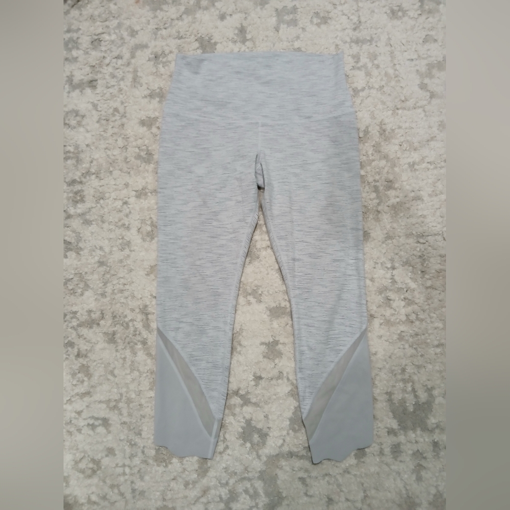 Lululemon Womens White and Grey Leggings ~ Size 10
